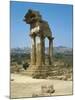 Italy, Sicily Region, Agrigento Province, Agrigento, Valley of Temples, Temple of Dioscuri-null-Mounted Giclee Print