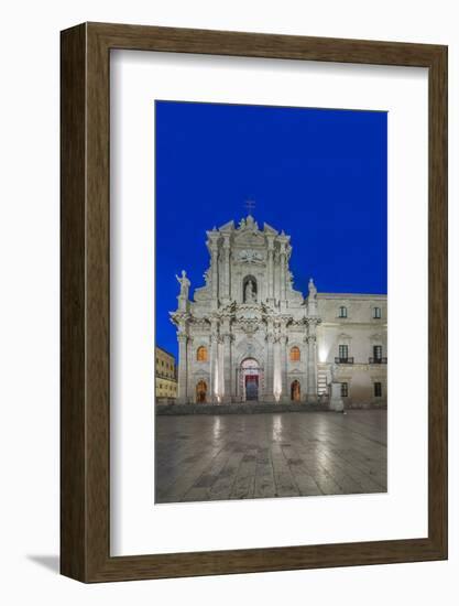 Italy, Sicily, Syracuse. Syracuse Cathedral at dawn-Rob Tilley-Framed Photographic Print