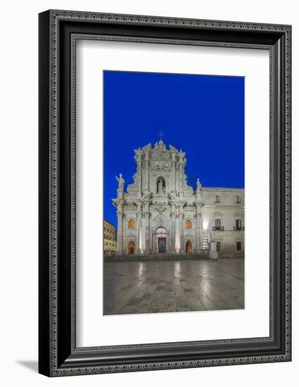 Italy, Sicily, Syracuse. Syracuse Cathedral at dawn-Rob Tilley-Framed Photographic Print