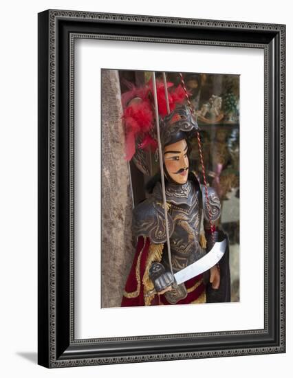 Italy, Sicily, Taormina, knight marionette puppet.-Merrill Images-Framed Photographic Print