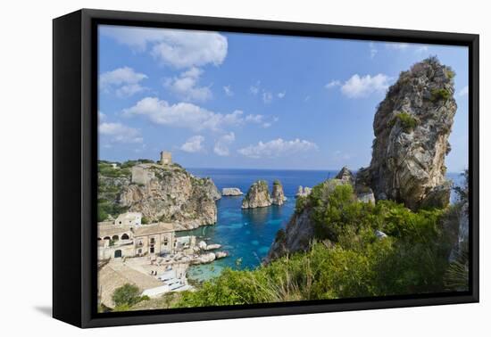 Italy, Sicily, Tonnara Di Scopello, Tuna Bay-Udo Bernhart-Framed Premier Image Canvas
