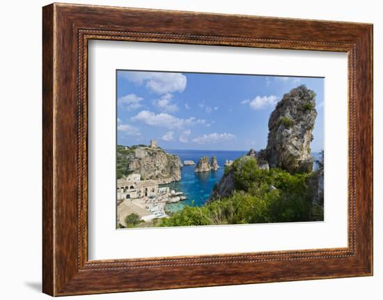 Italy, Sicily, Tonnara Di Scopello, Tuna Bay-Udo Bernhart-Framed Photographic Print