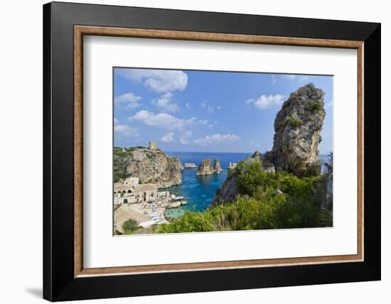 Italy, Sicily, Tonnara Di Scopello, Tuna Bay-Udo Bernhart-Framed Photographic Print