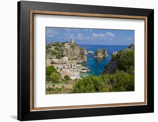 Italy, Sicily, Tonnara Di Scopello, Tuna Bay-Udo Bernhart-Framed Photographic Print