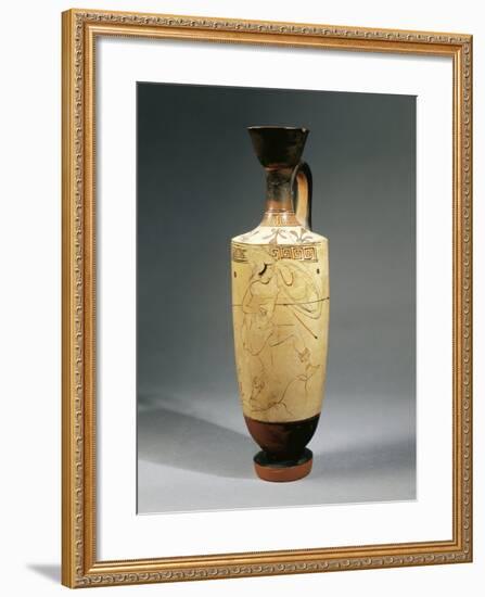 Italy, Sicily, White-Ground Lekythos-null-Framed Giclee Print