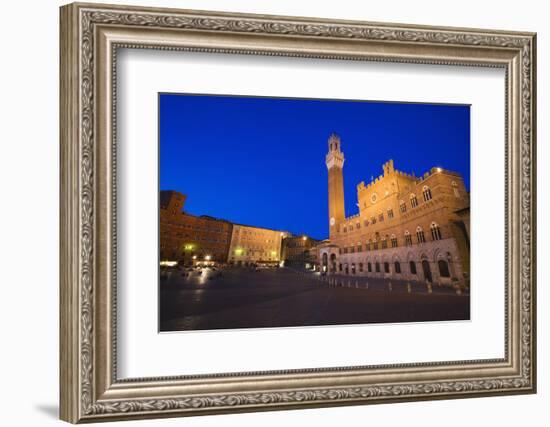 Italy, Siena. Medieval Piazza del Campo square-Jaynes Gallery-Framed Photographic Print