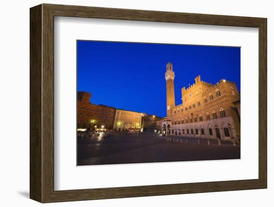 Italy, Siena. Medieval Piazza del Campo square-Jaynes Gallery-Framed Photographic Print