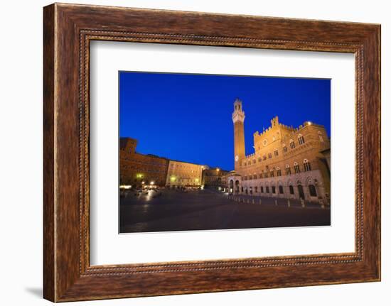 Italy, Siena. Medieval Piazza del Campo square-Jaynes Gallery-Framed Photographic Print