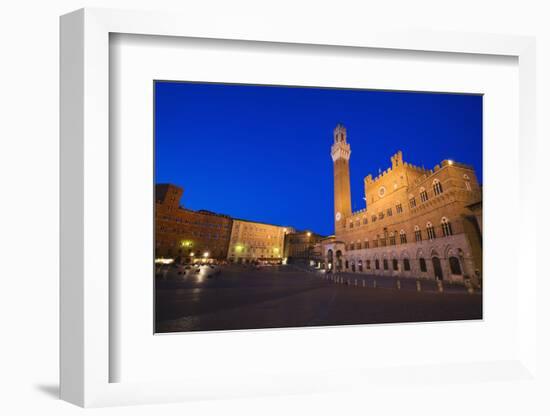 Italy, Siena. Medieval Piazza del Campo square-Jaynes Gallery-Framed Photographic Print