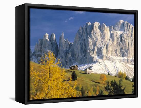 Italy, South Tyrol, Dolomites, 'Rosengarten', 'Vajolet-T?Me', Autumn-Thonig-Framed Premier Image Canvas