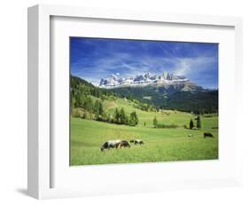 Italy, South Tyrol, Rose Garden Area, Nova Levante, Geiger Alm Rosengarten Group-Udo Siebig-Framed Photographic Print