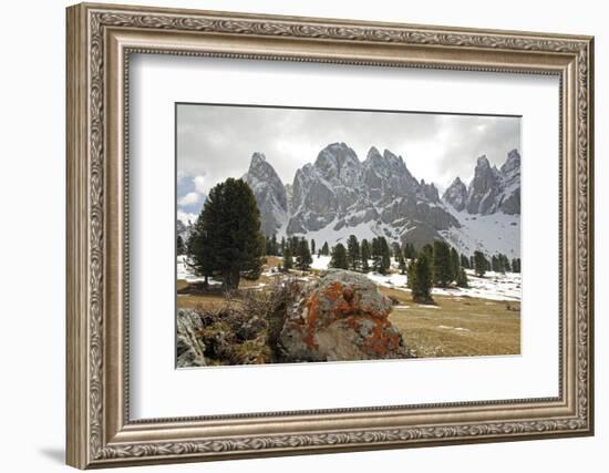 Italy, South Tyrol, the Dolomites, Geislerspitzen-Alfons Rumberger-Framed Photographic Print