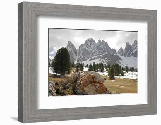 Italy, South Tyrol, the Dolomites, Geislerspitzen-Alfons Rumberger-Framed Photographic Print