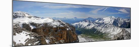 Italy, South Tyrol, the Dolomites, Sella, Marmolata, Panorama-Alfons Rumberger-Mounted Photographic Print