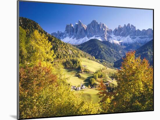 Italy, South Tyrol, Villn?Tal, St. Magda Lena, Skyline-Thonig-Mounted Photographic Print