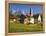 Italy, South Tyrol, Villn?Tal, St. Magdalena, Church, Mountains, 'Geislerspitzen'-Thonig-Framed Premier Image Canvas