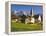 Italy, South Tyrol, Villn?Tal, St. Magdalena, Church, Mountains, 'Geislerspitzen'-Thonig-Framed Premier Image Canvas