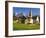 Italy, South Tyrol, Villn?Tal, St. Magdalena, Church, Mountains, 'Geislerspitzen'-Thonig-Framed Photographic Print