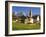 Italy, South Tyrol, Villn?Tal, St. Magdalena, Church, Mountains, 'Geislerspitzen'-Thonig-Framed Photographic Print