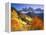 Italy, South Tyrol, Villn?Tal, St. Magdalena, Mountains, 'Geislerspitzen', Autumn-Thonig-Framed Premier Image Canvas