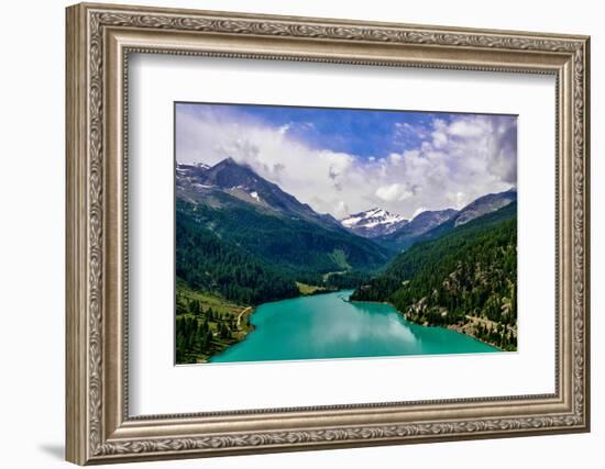 Italy, Stelvio National Park, Val Martello (Martello Valley) artificial lake-Michele Molinari-Framed Photographic Print