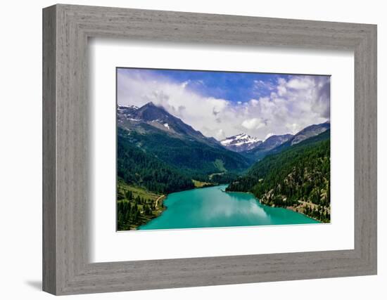 Italy, Stelvio National Park, Val Martello (Martello Valley) artificial lake-Michele Molinari-Framed Photographic Print