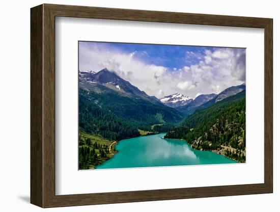 Italy, Stelvio National Park, Val Martello (Martello Valley) artificial lake-Michele Molinari-Framed Photographic Print