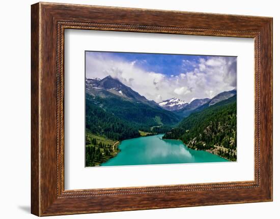 Italy, Stelvio National Park, Val Martello (Martello Valley) artificial lake-Michele Molinari-Framed Photographic Print