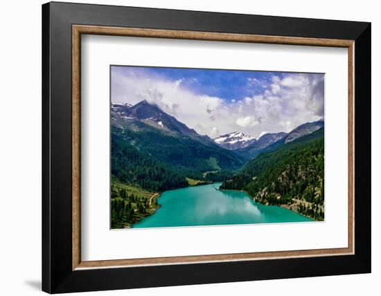 Italy, Stelvio National Park, Val Martello (Martello Valley) artificial lake-Michele Molinari-Framed Photographic Print