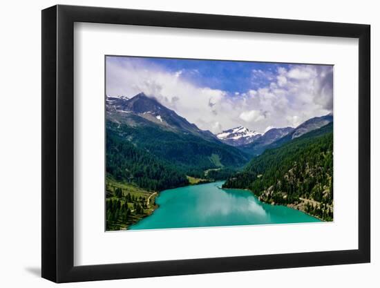 Italy, Stelvio National Park, Val Martello (Martello Valley) artificial lake-Michele Molinari-Framed Photographic Print