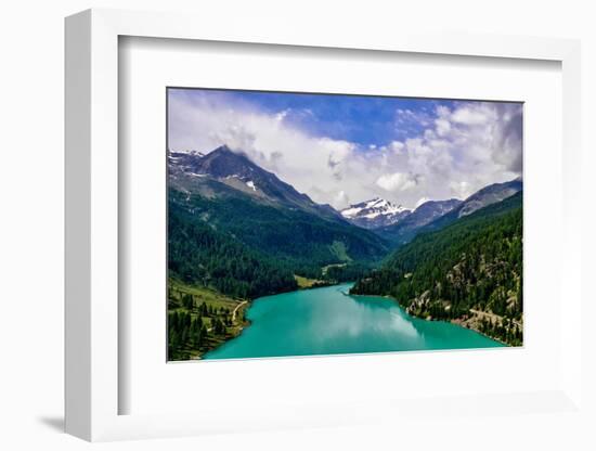 Italy, Stelvio National Park, Val Martello (Martello Valley) artificial lake-Michele Molinari-Framed Photographic Print