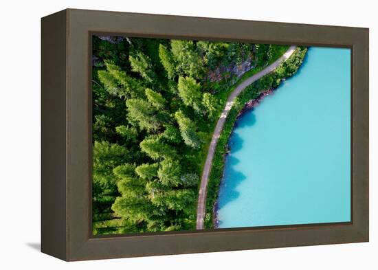 Italy, Stelvio National Park, Val Martello (Martello Valley) artificial lake-Michele Molinari-Framed Premier Image Canvas