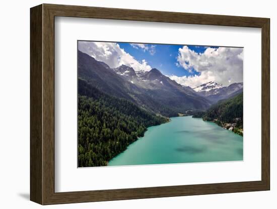 Italy, Stelvio National Park, Val Martello (Martello Valley) artificial lake-Michele Molinari-Framed Photographic Print