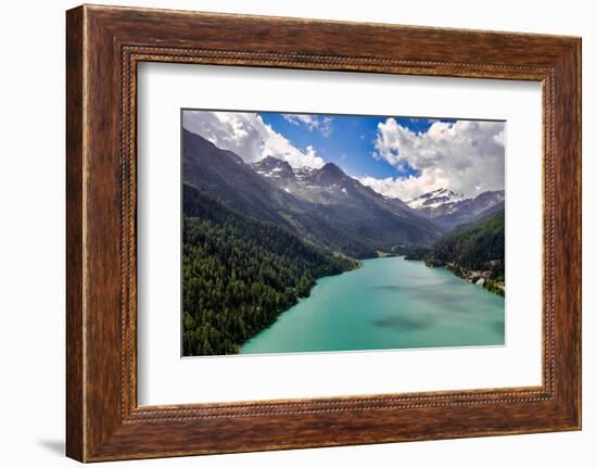 Italy, Stelvio National Park, Val Martello (Martello Valley) artificial lake-Michele Molinari-Framed Photographic Print