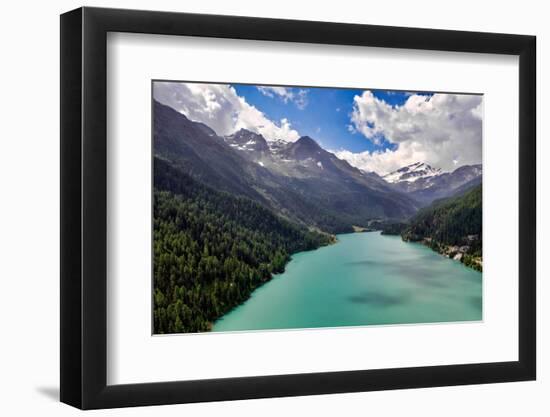 Italy, Stelvio National Park, Val Martello (Martello Valley) artificial lake-Michele Molinari-Framed Photographic Print