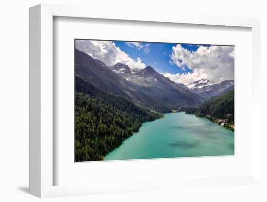 Italy, Stelvio National Park, Val Martello (Martello Valley) artificial lake-Michele Molinari-Framed Photographic Print