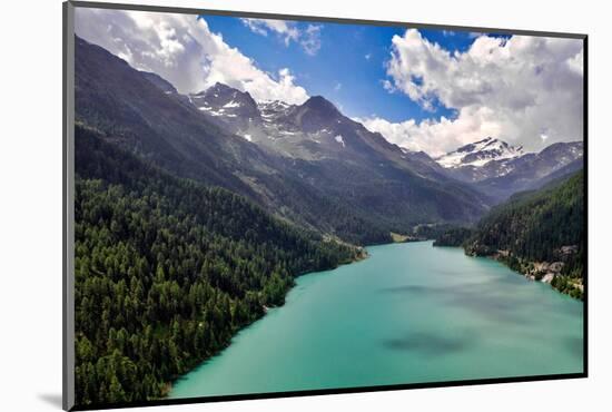 Italy, Stelvio National Park, Val Martello (Martello Valley) artificial lake-Michele Molinari-Mounted Photographic Print