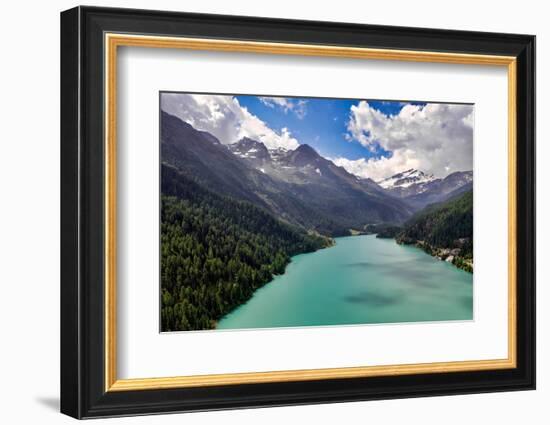 Italy, Stelvio National Park, Val Martello (Martello Valley) artificial lake-Michele Molinari-Framed Photographic Print