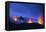 Italy, Stromboli. Long Exposure Image of Three Eruptions at Night-David Slater-Framed Premier Image Canvas