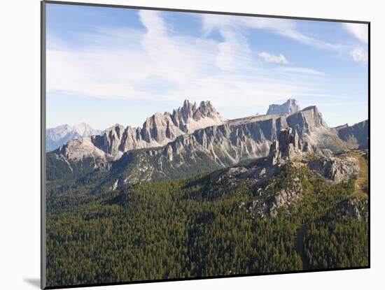 Italy, the Dolomites, Falzaregopass, Cinque Torre, Croda Di Lago, Monte Pelmo, Mountain Peaks-Dietmar Walser-Mounted Photographic Print