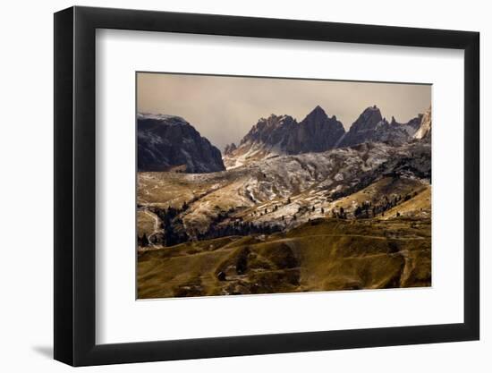 Italy, the Dolomites, Villnšsstal, Geislerspitzen, South Tyrol, Valley-Ralf Gerard-Framed Photographic Print