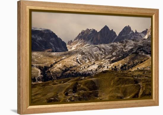 Italy, the Dolomites, Villnšsstal, Geislerspitzen, South Tyrol, Valley-Ralf Gerard-Framed Premier Image Canvas