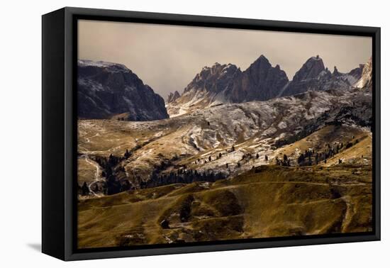 Italy, the Dolomites, Villnšsstal, Geislerspitzen, South Tyrol, Valley-Ralf Gerard-Framed Premier Image Canvas