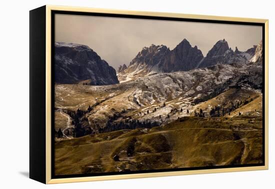 Italy, the Dolomites, Villnšsstal, Geislerspitzen, South Tyrol, Valley-Ralf Gerard-Framed Premier Image Canvas