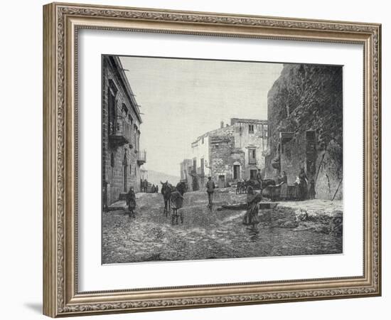 Italy, Trapani, Glimpse of Gibellina During Fasci Siciliani-null-Framed Giclee Print