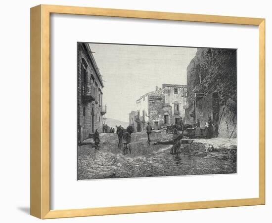 Italy, Trapani, Glimpse of Gibellina During Fasci Siciliani-null-Framed Giclee Print