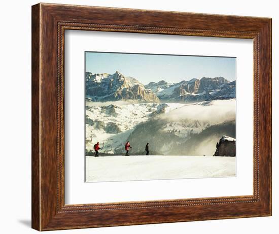 Italy Travel Trip Alps Skiing-Fritz Faerber-Framed Photographic Print