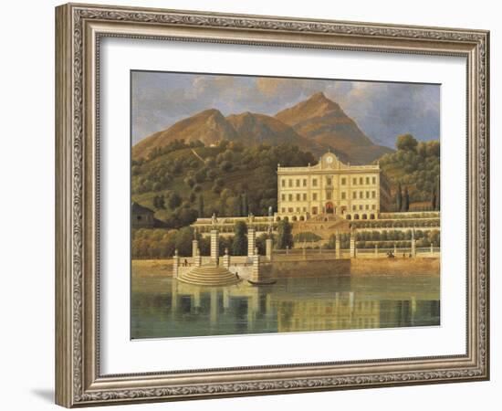 Italy, Tremezzo, on Lake Como, Villa Carlotta in 1819-Jan Matejko-Framed Giclee Print