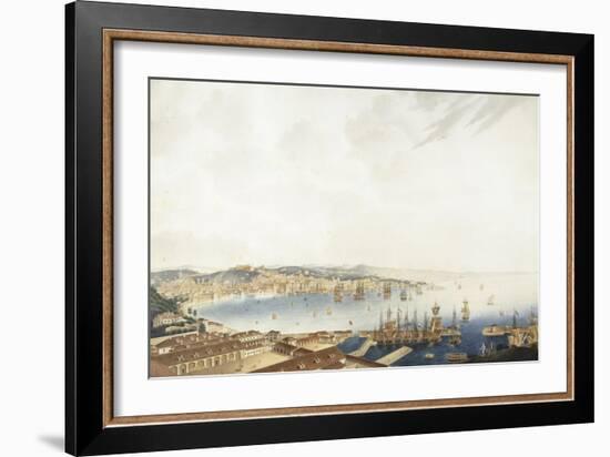 Italy, Trieste, City and Port, 1850-Giuseppe De Sanctis-Framed Giclee Print