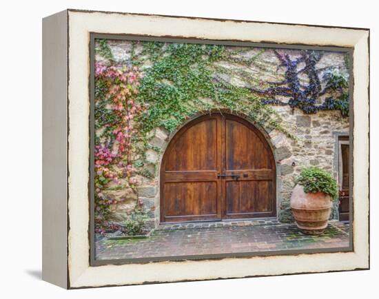 Italy, Tuscany, Chianti Region. This Is the Castello D'Albola Estate-Julie Eggers-Framed Premier Image Canvas